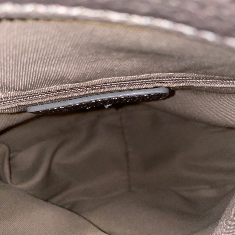 Retro Patchwork Silver Backpack - image 4